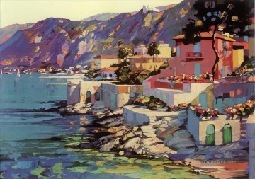 Mediterranean 11 Beach Oil Paintings